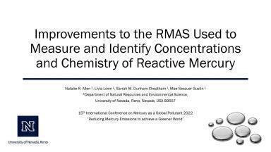 Improvements to the RMAS Used to Measure and Identify Concentrations and Chemistry of Reactive Mercury